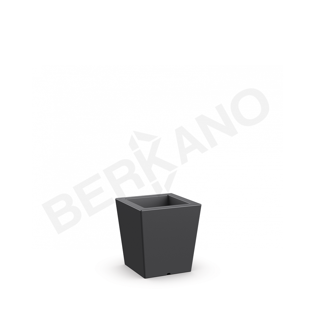 Кашпо Trapezio 42V DB графитового цвета - фото 1