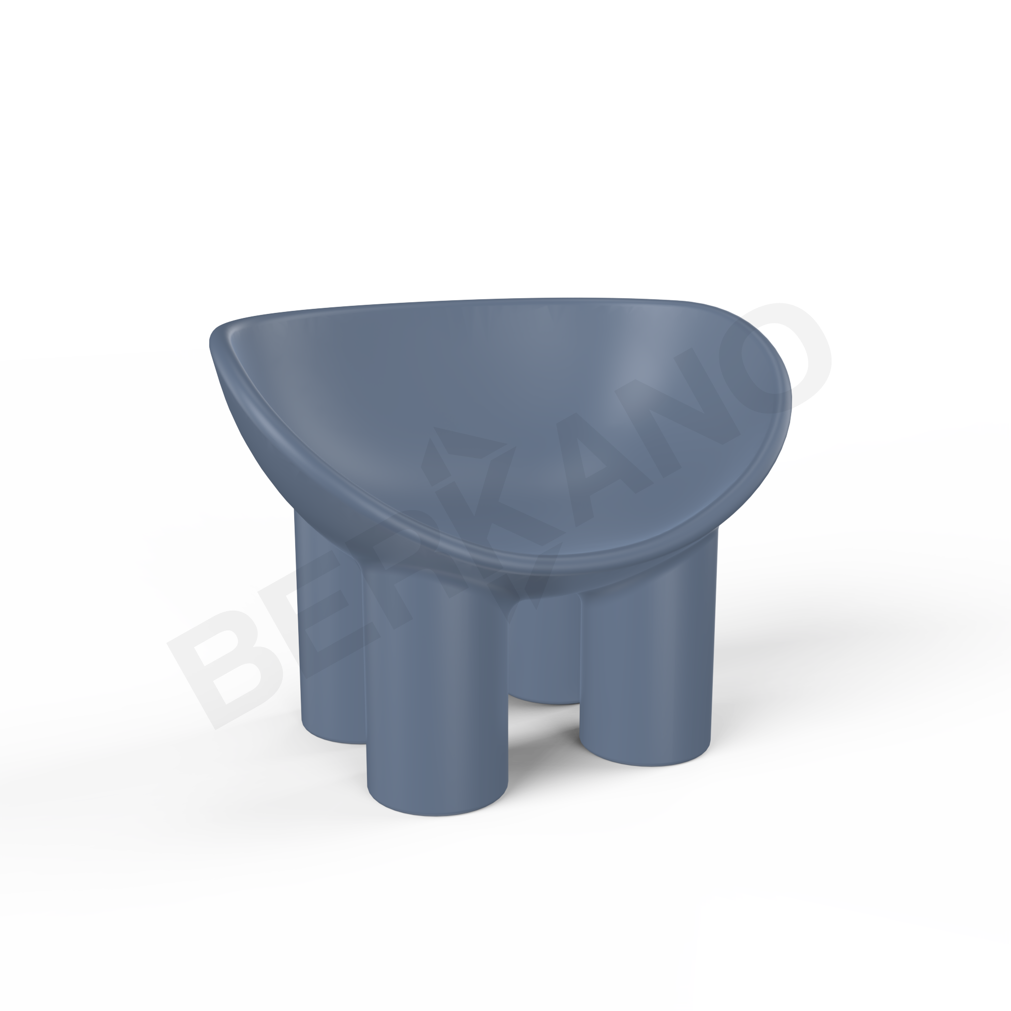 Кресло SLON Kids синего цвета - фото 1