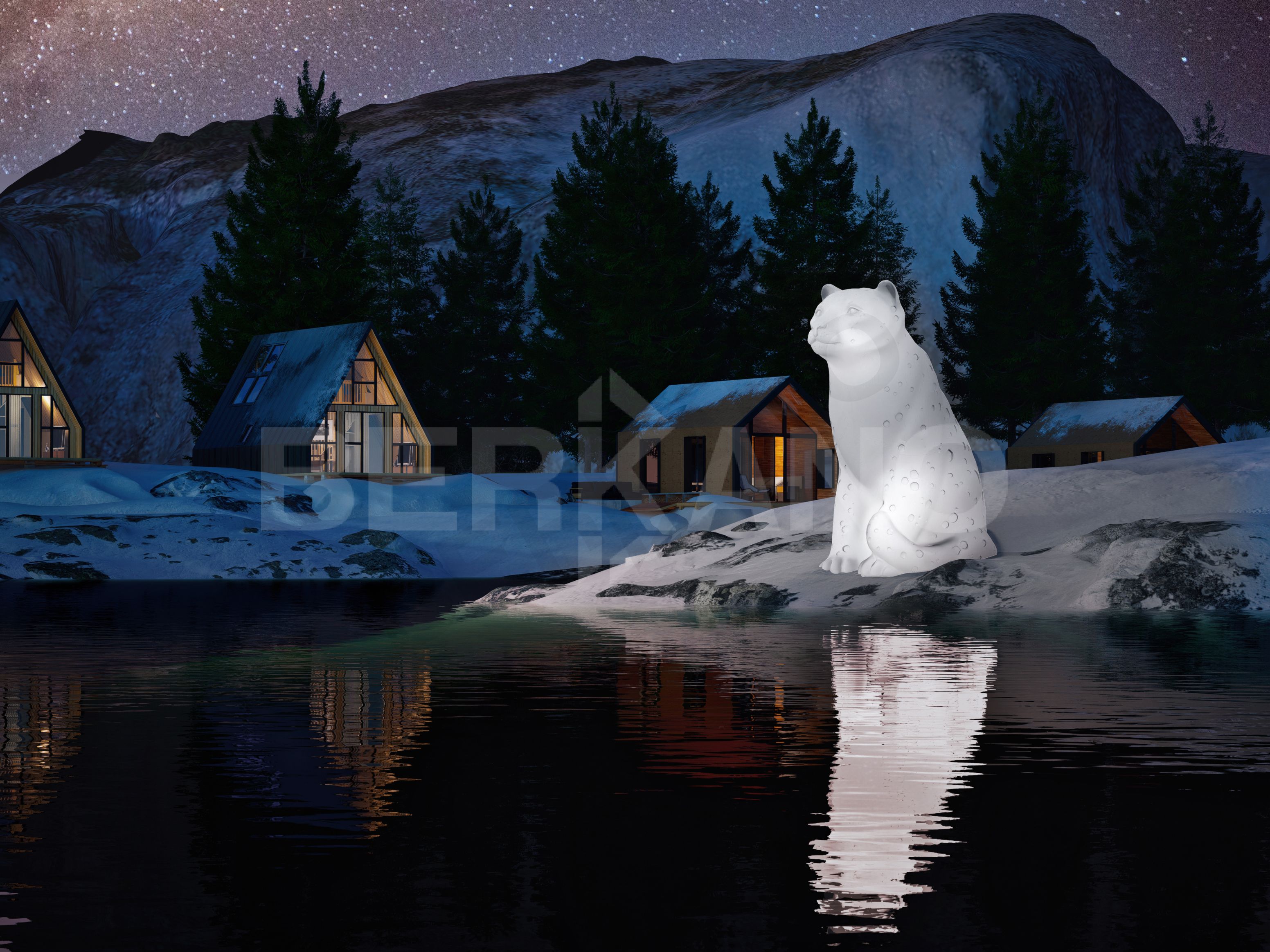 Светильник Leo белого цвета  - фото 3