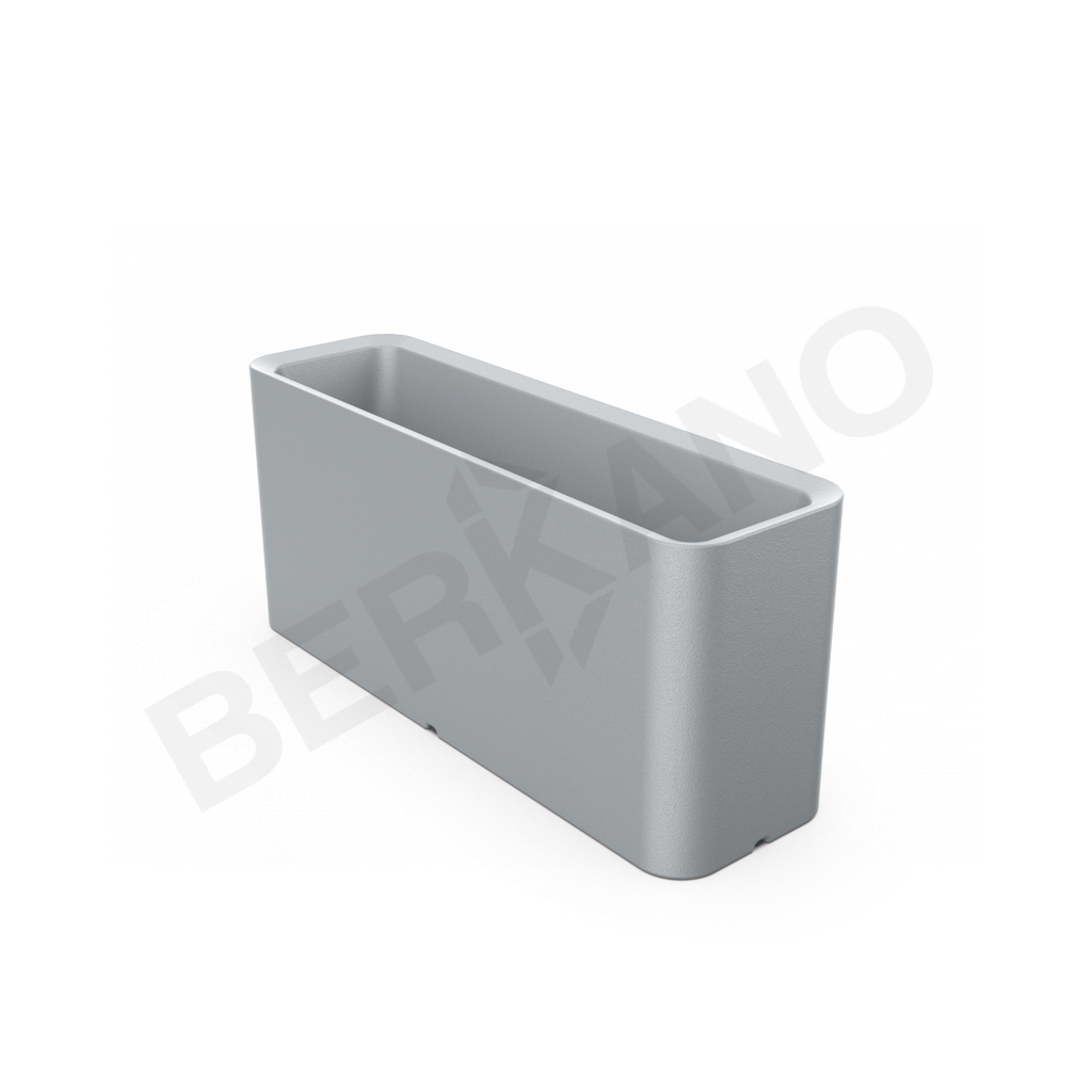 Кашпо Vittorio 40 DB серого цвета - фото 1