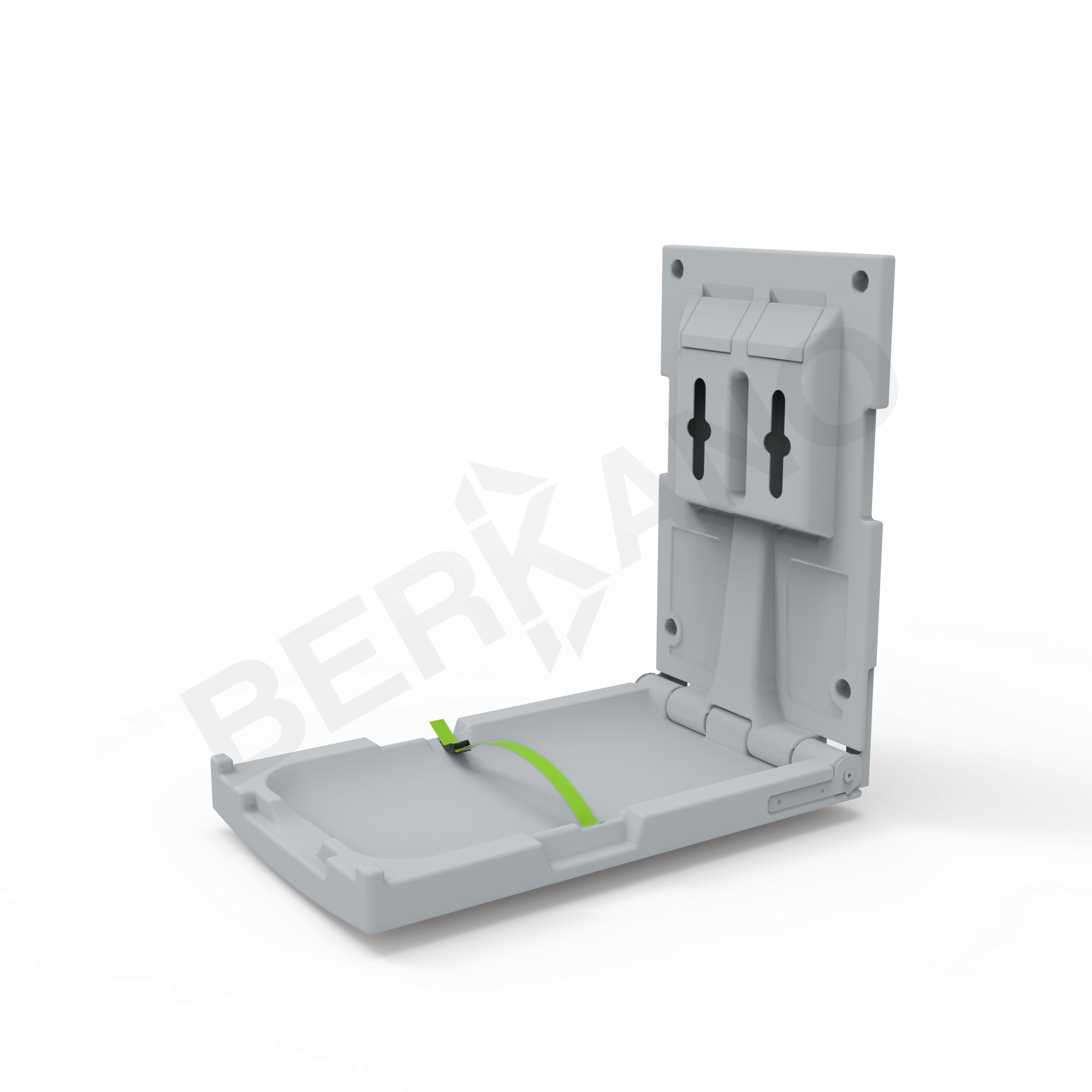 Пеленальный столик вертикальный BERKANO Kids серого цвета - фото 1