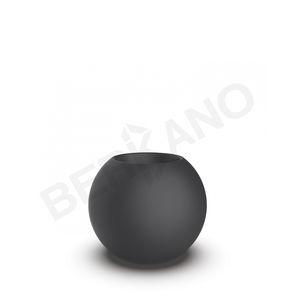 Кашпо Terra 50 графитового цвета - фото 1