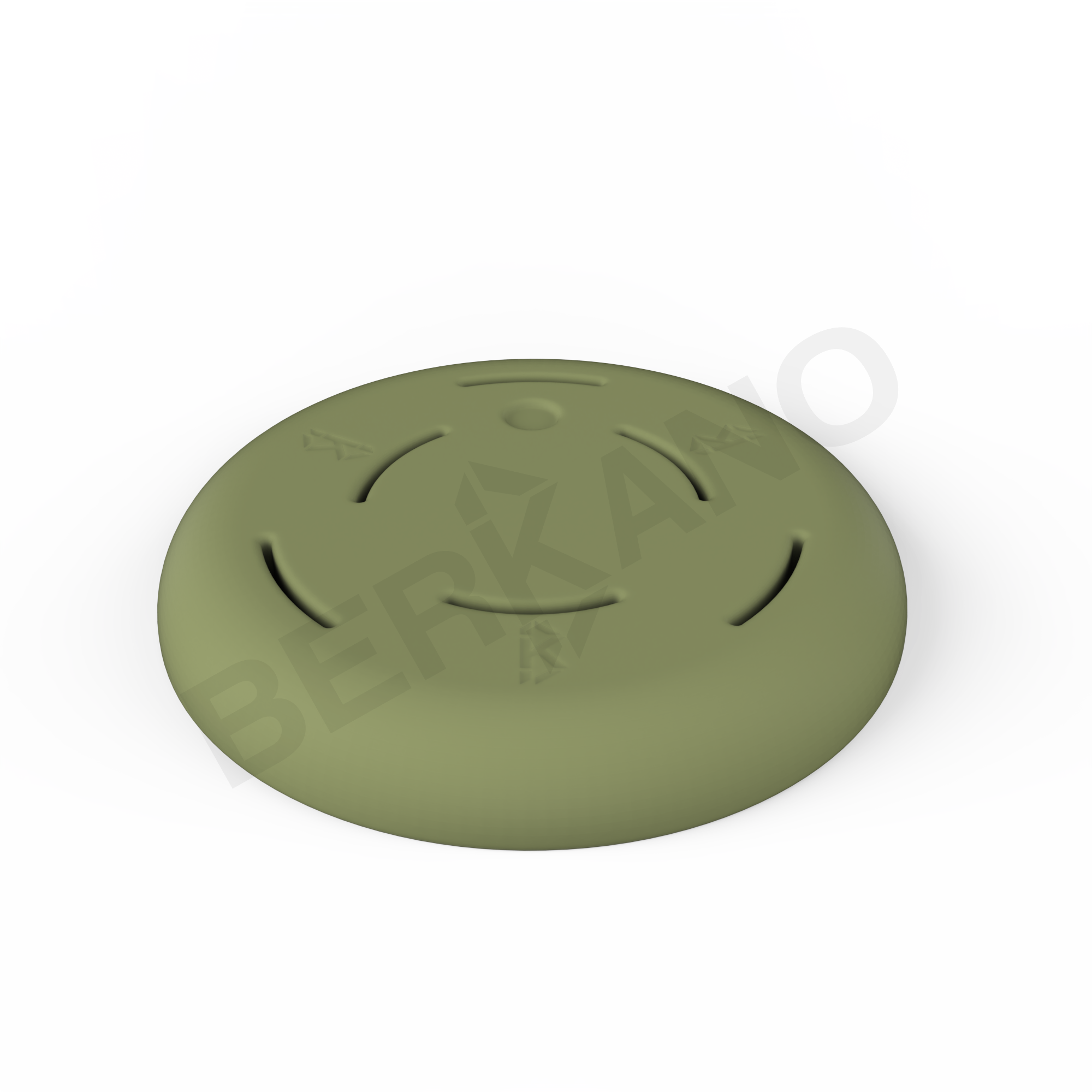 Утяжелитель большой пластиковый темно-зеленого цвета - фото 1