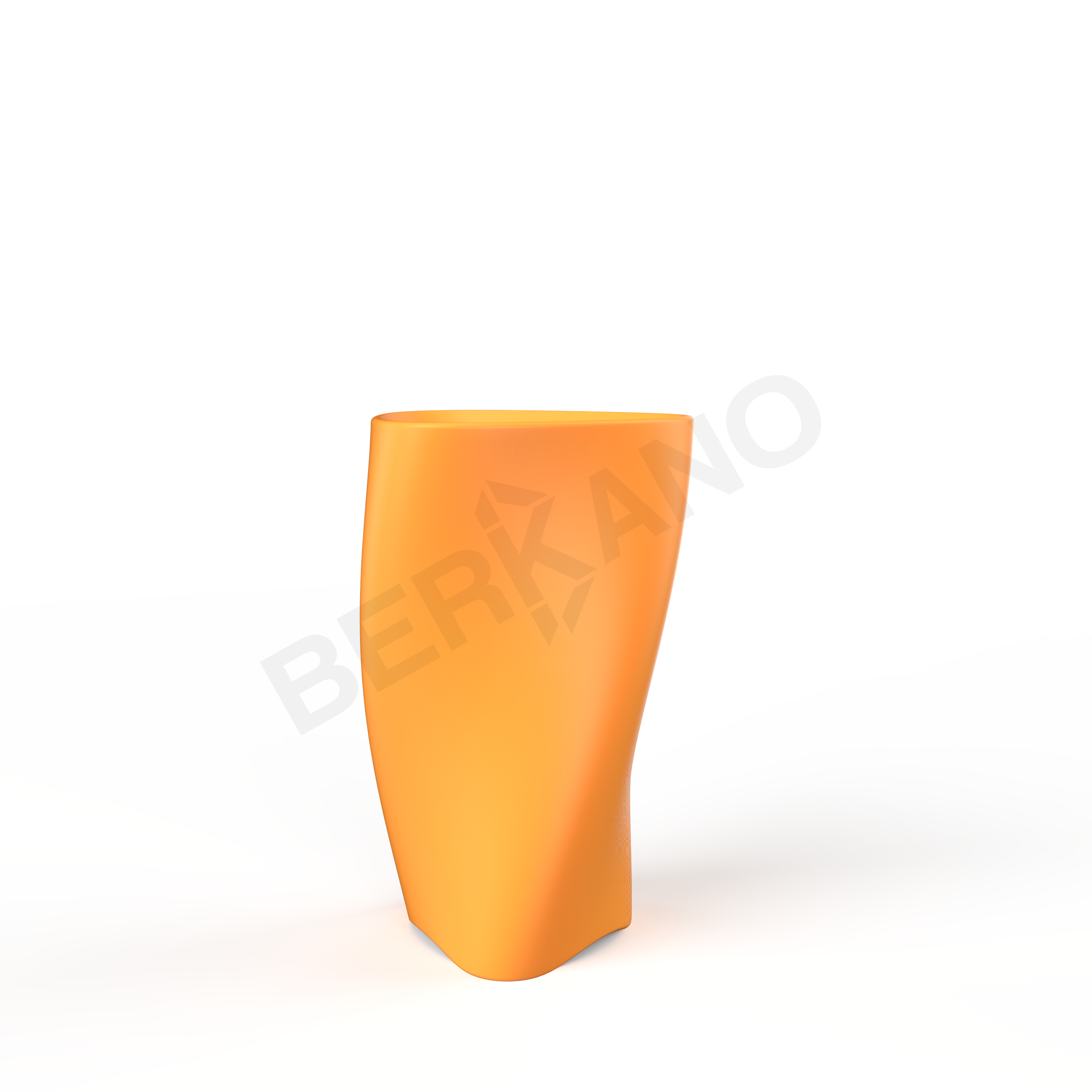 Кашпо Twist 90 DB оранжевого цвета - фото 1