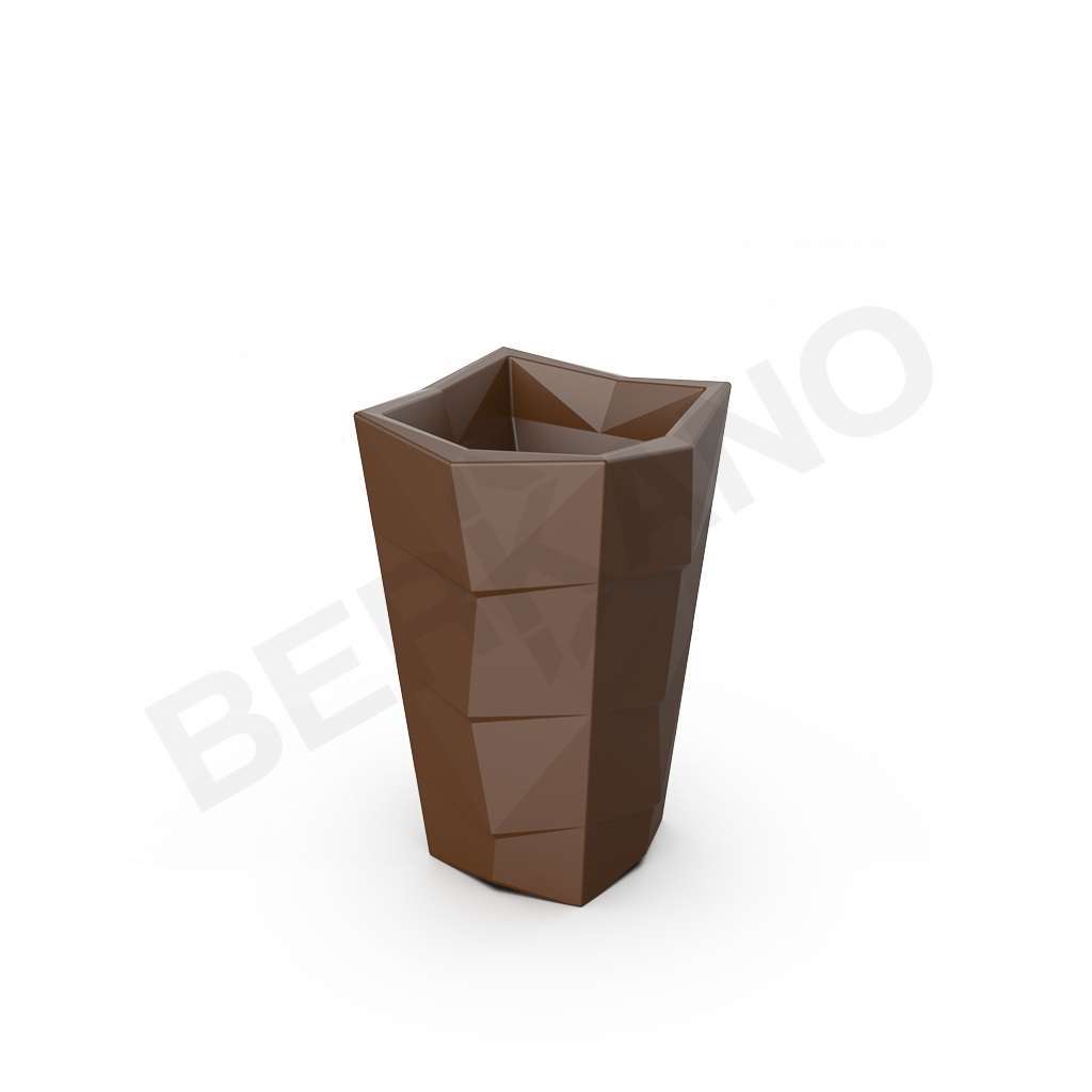 Кашпо Agava 70 коричневого цвета - фото 1