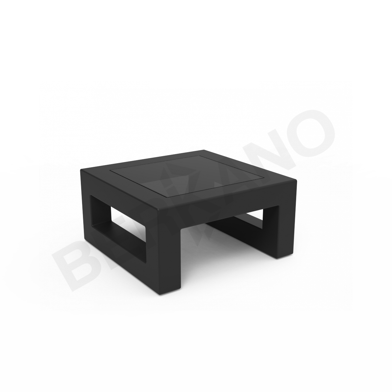 Стол Quarter lounge со стеклом черного цвета - фото 1