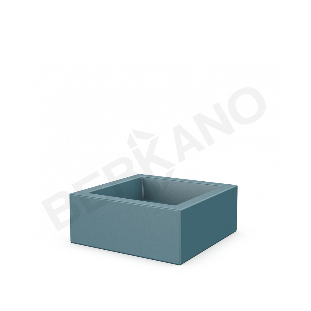 Кашпо Quarter 20 DB бирюзового цвета - фото 1