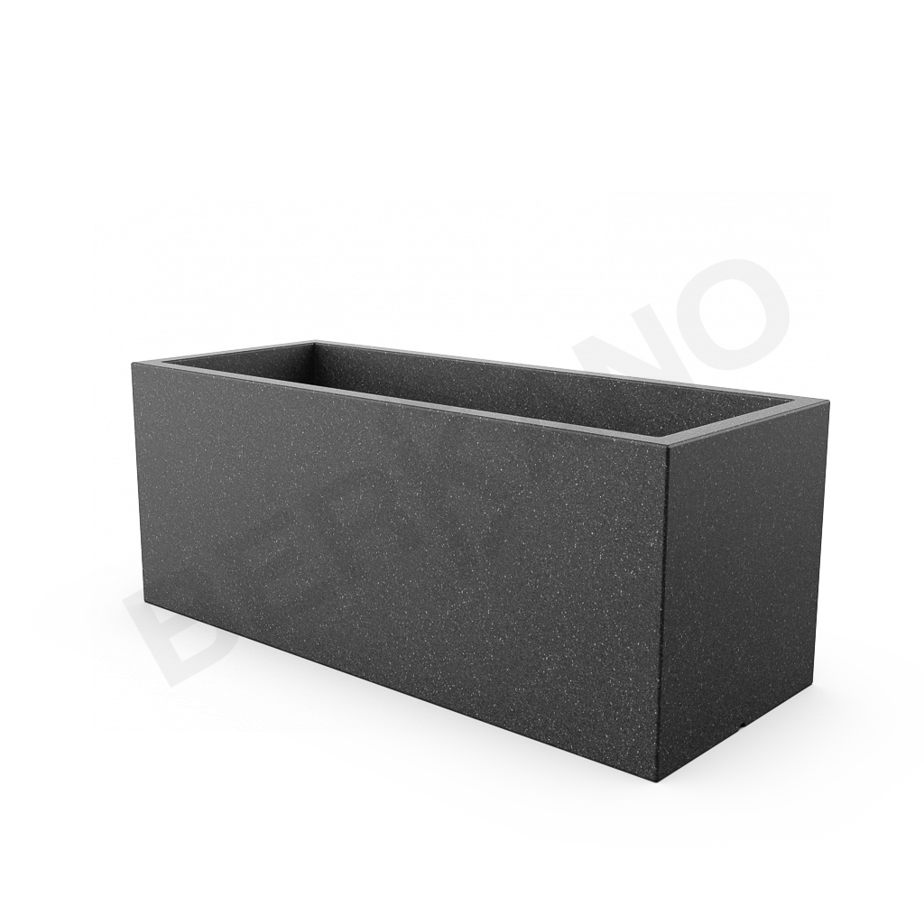 Кашпо Cubric 150*60 DB цвета черный гранит - фото 1