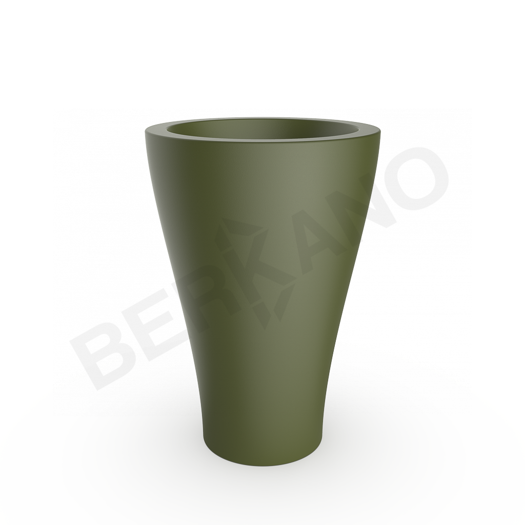 Кашпо Vetro 100 DB темно-зеленого цвета - фото 1