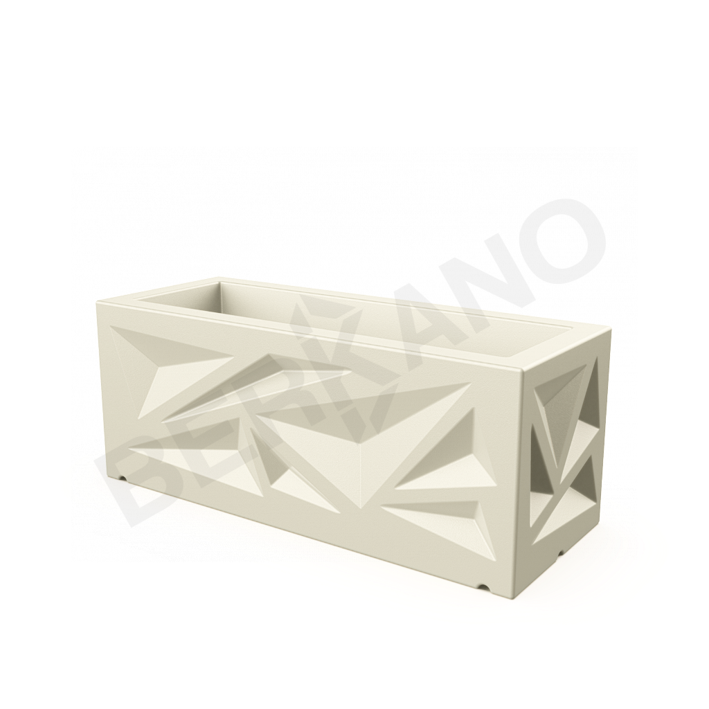 Кашпо Icelandic Horizontal DB бежевого цвета - фото 1