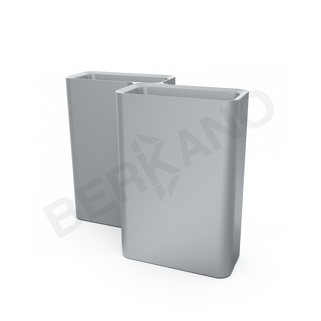 Кашпо Vittorio 80 D серого цвета - фото 1