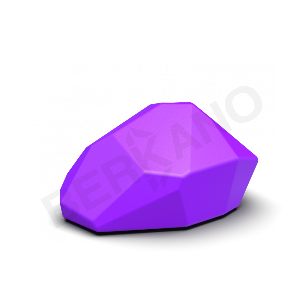 Светильник Polystone 45 сиреневого цвета - фото 1