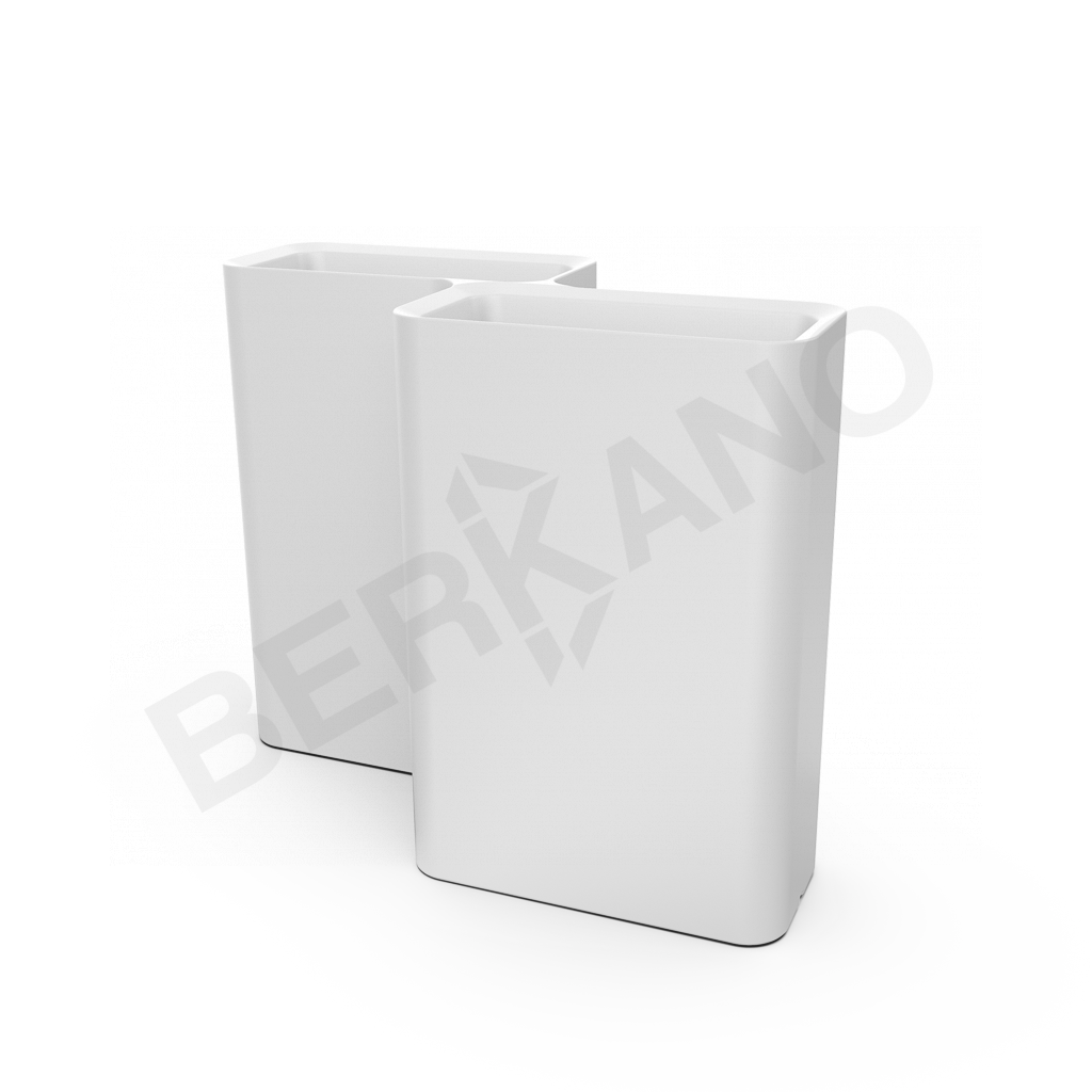 Кашпо Vittorio 80 D белого цвета