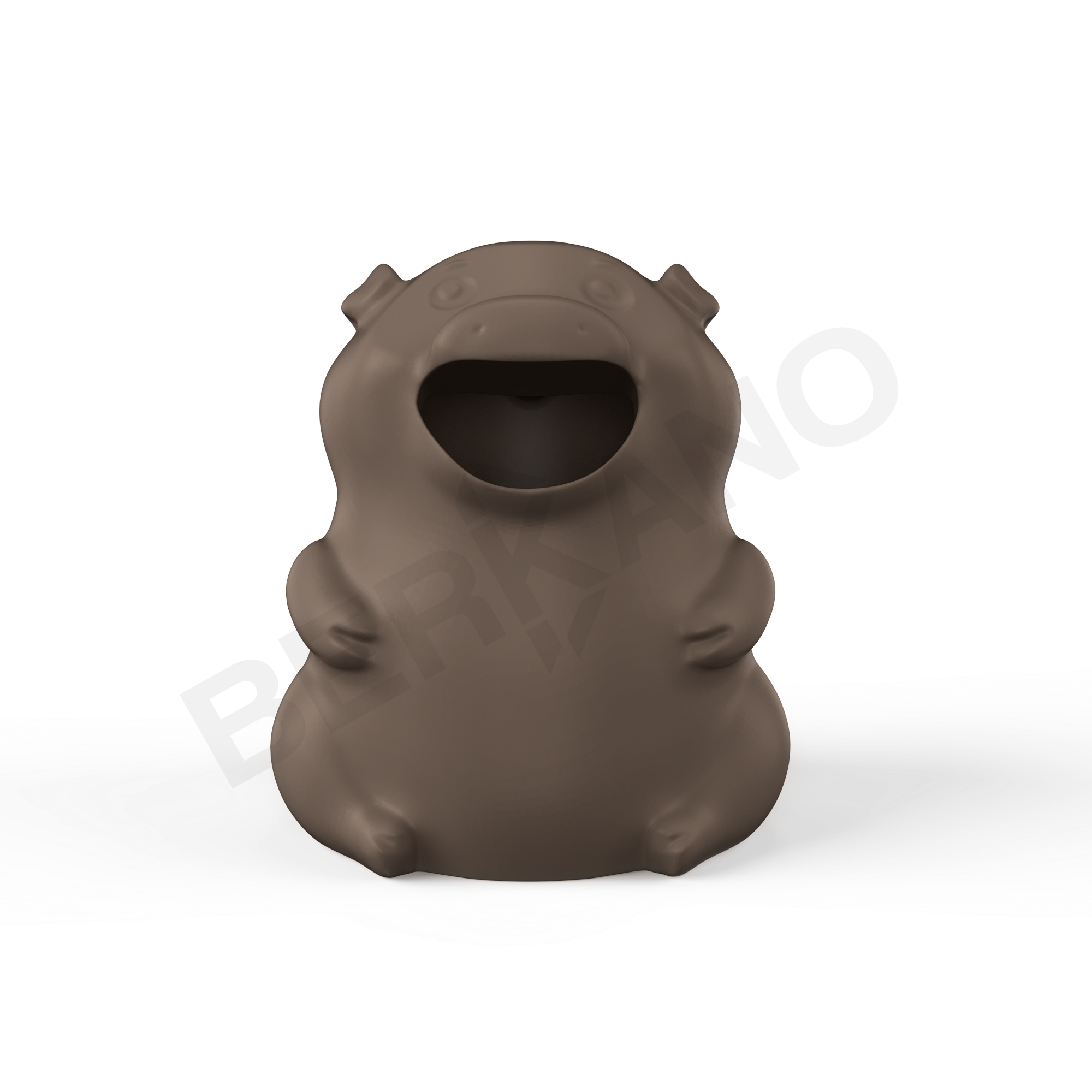 Урна детская BERKANO Piggy кофейного цвета - фото 1