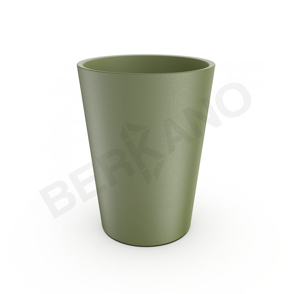 Кашпо Bloom 67 DB темно-зеленого цвета - фото 1