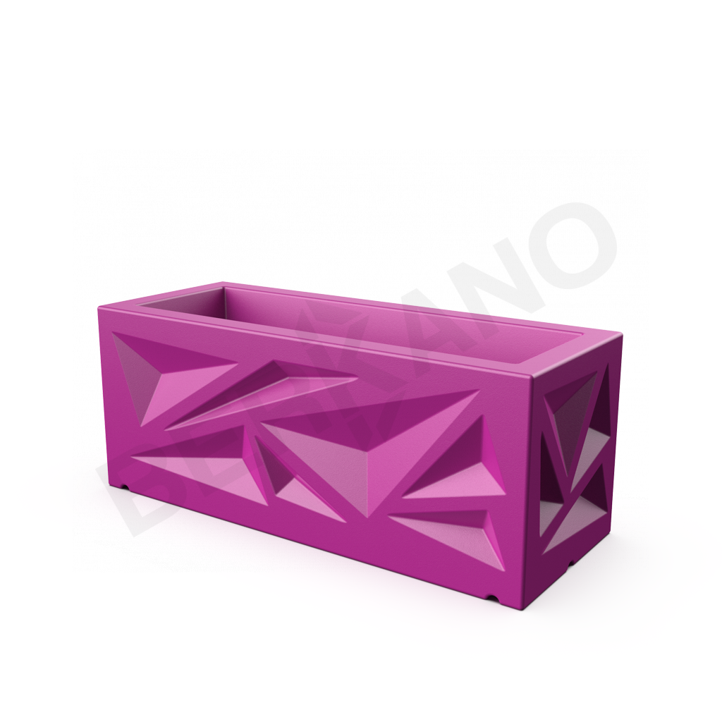 Кашпо Icelandic Horizontal DB фиолетового цвета - фото 1