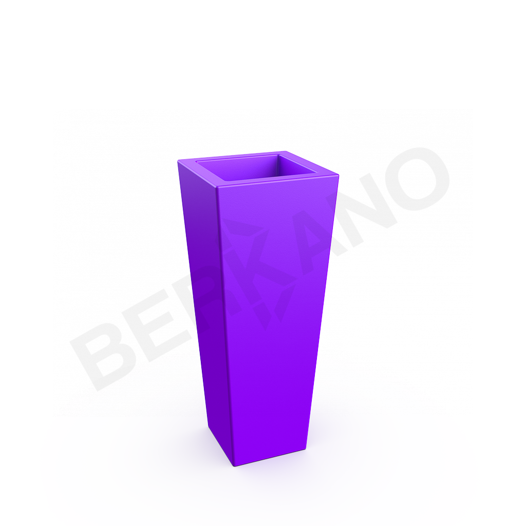 Кашпо Trapezio 100V DB сиреневого цвета - фото 1