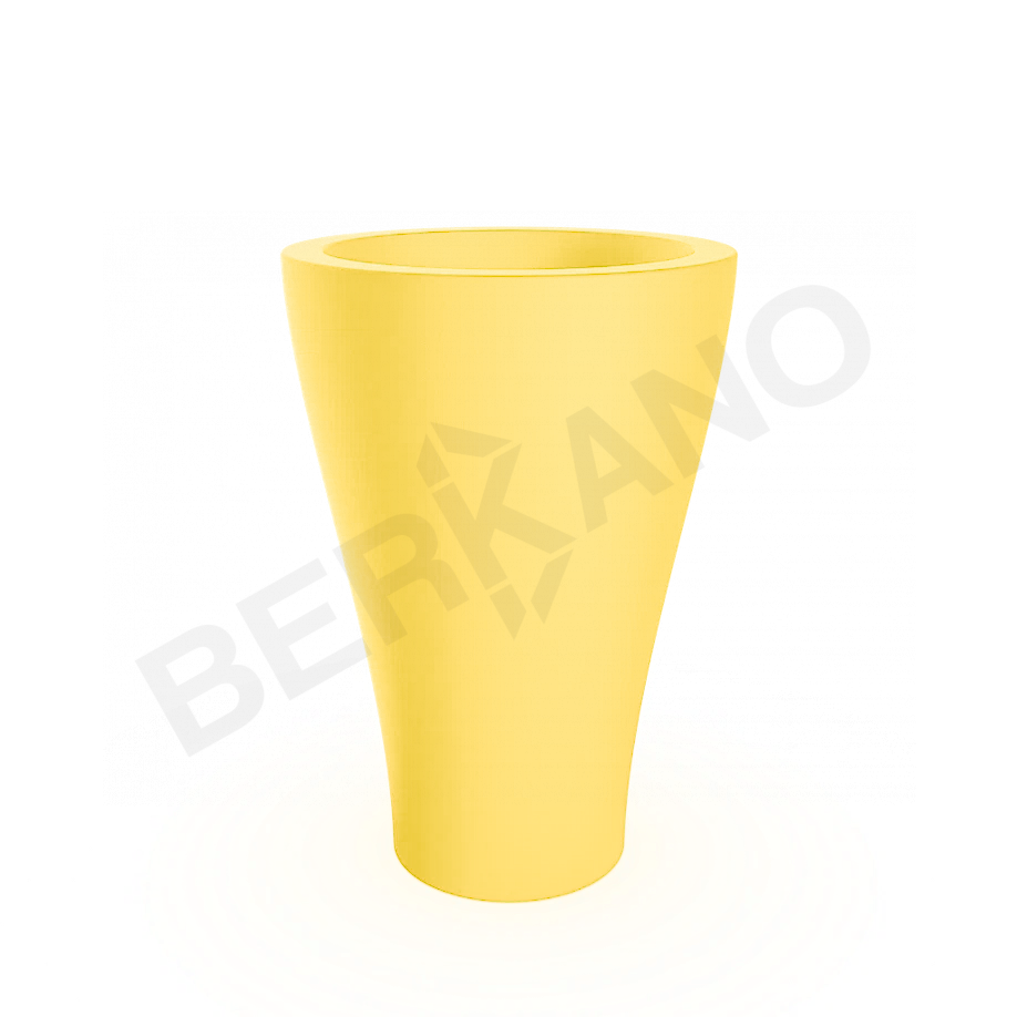 Кашпо Vetro 100 желтого цвета - фото 1