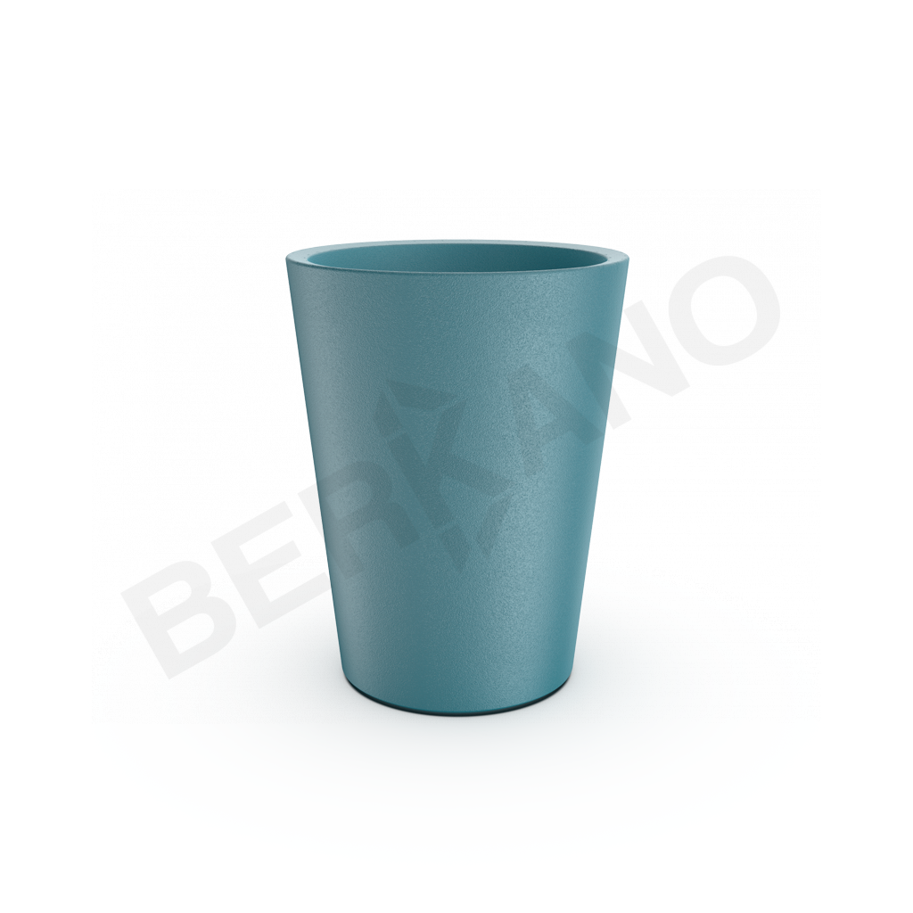 Кашпо Bloom 44 бирюзового цвета - фото 1
