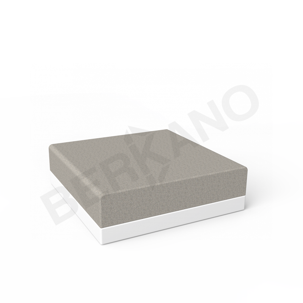 Пуф Quarter modular с подушками белого цвета / аксессуар Light grey - фото 1