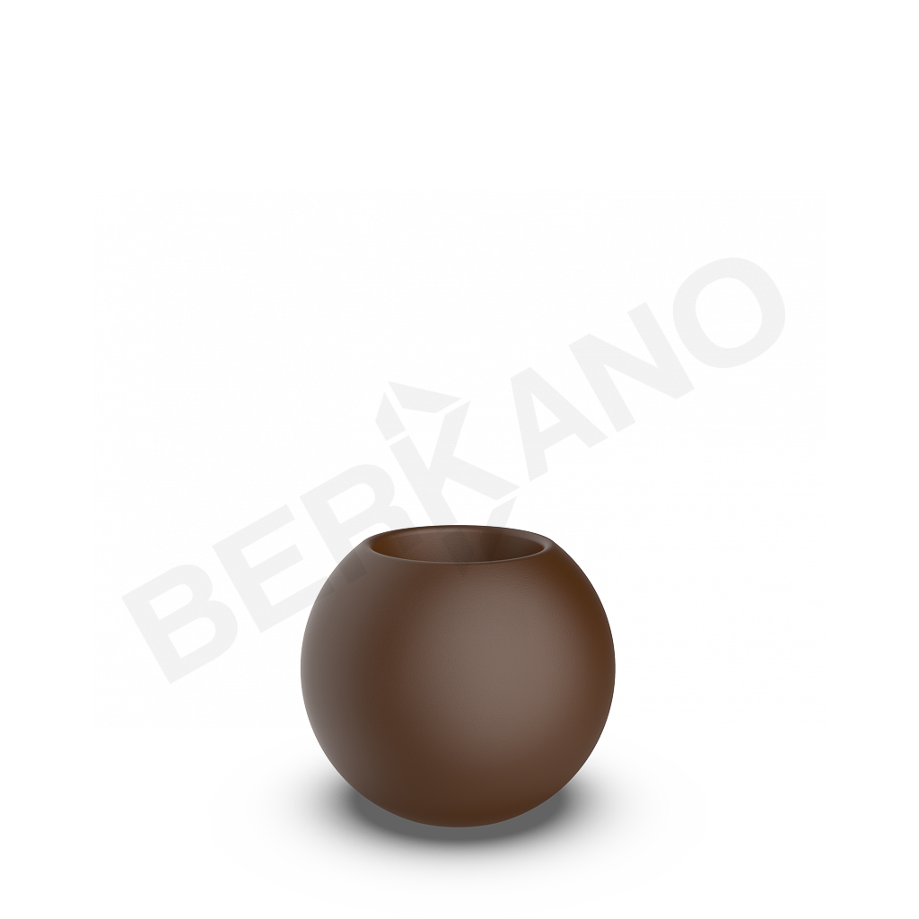 Кашпо Terra 40 коричневого цвета - фото 1