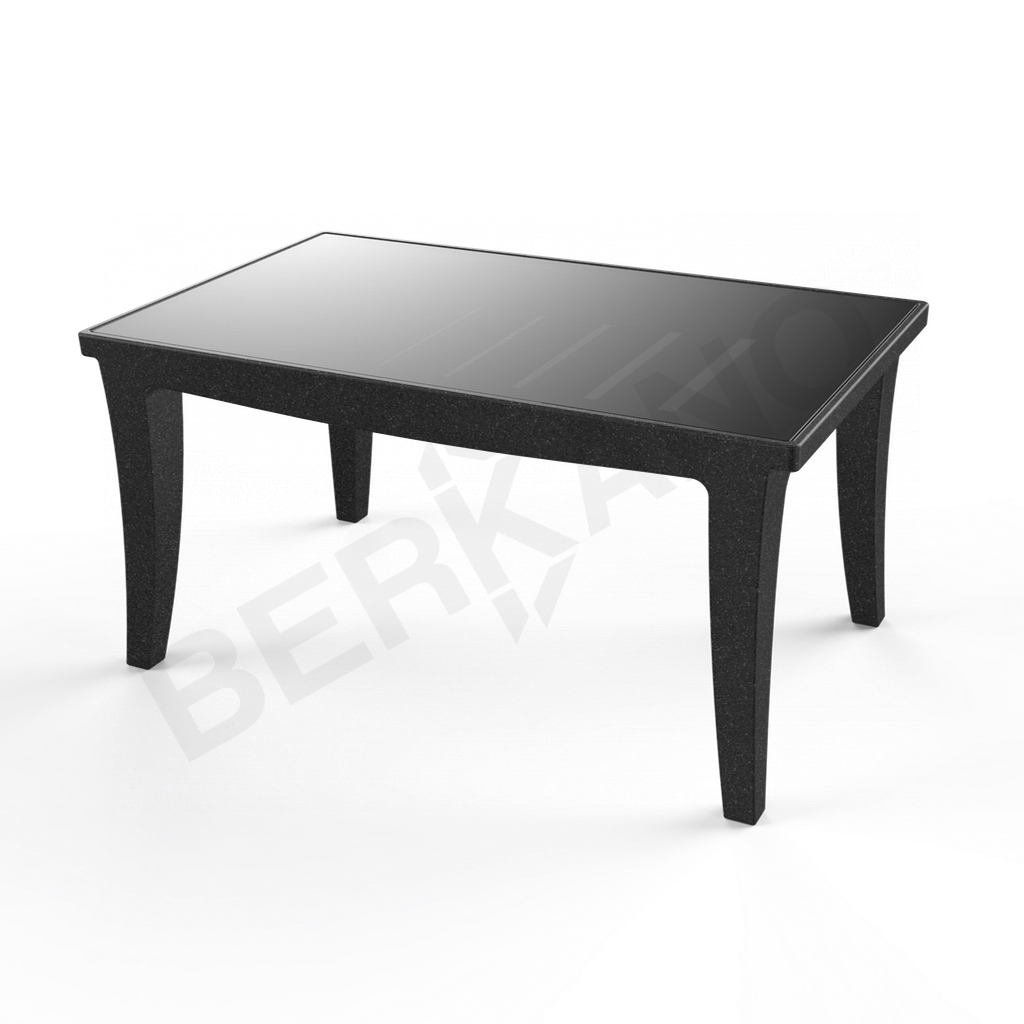 Стол Province со стеклом цвета черный гранит - фото 1