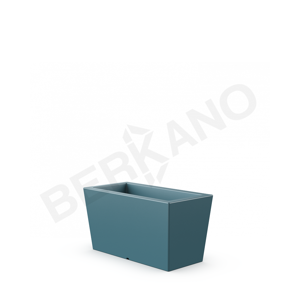 Кашпо Trapezio 42H DB бирюзового цвета - фото 1