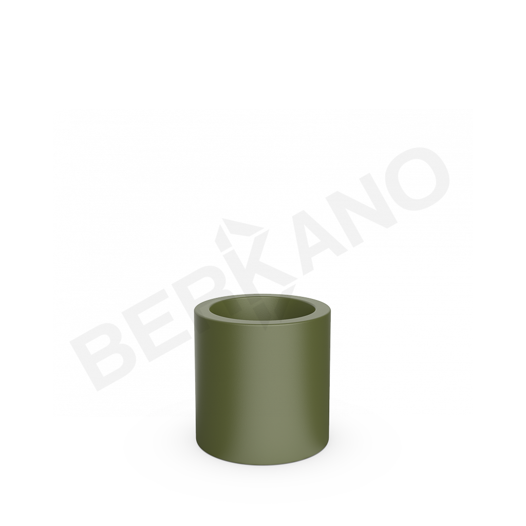 Кашпо Cilindro 40 темно-зеленого цвета - фото 1