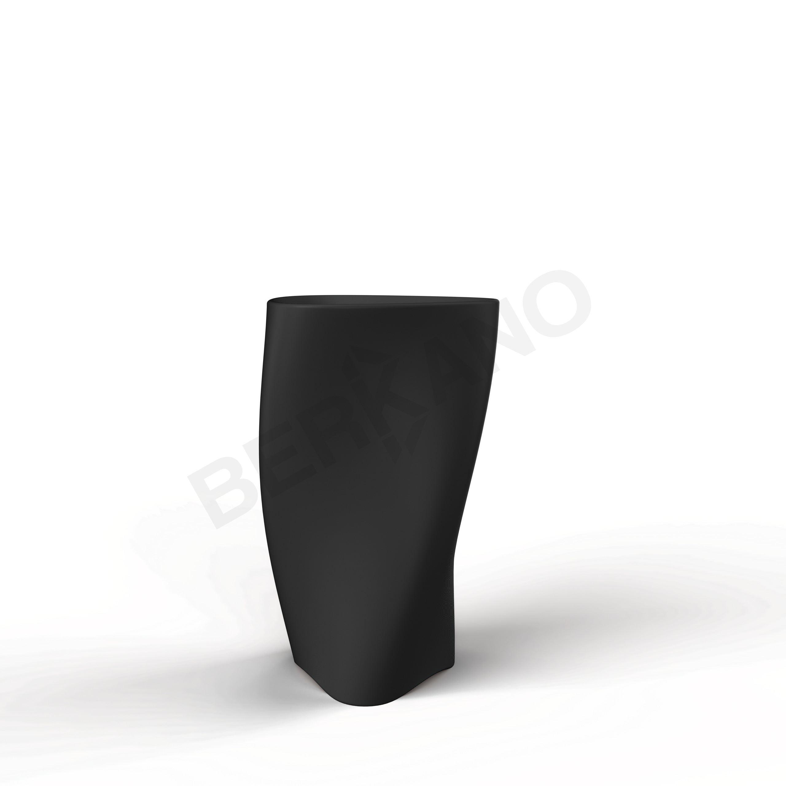 Кашпо Twist 90 DB черного цвета - фото 1