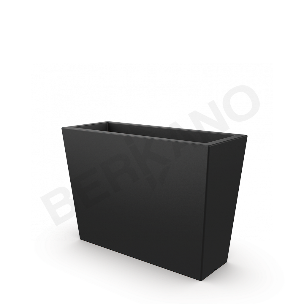 Кашпо Trapezio 70H DB черного цвета - фото 1