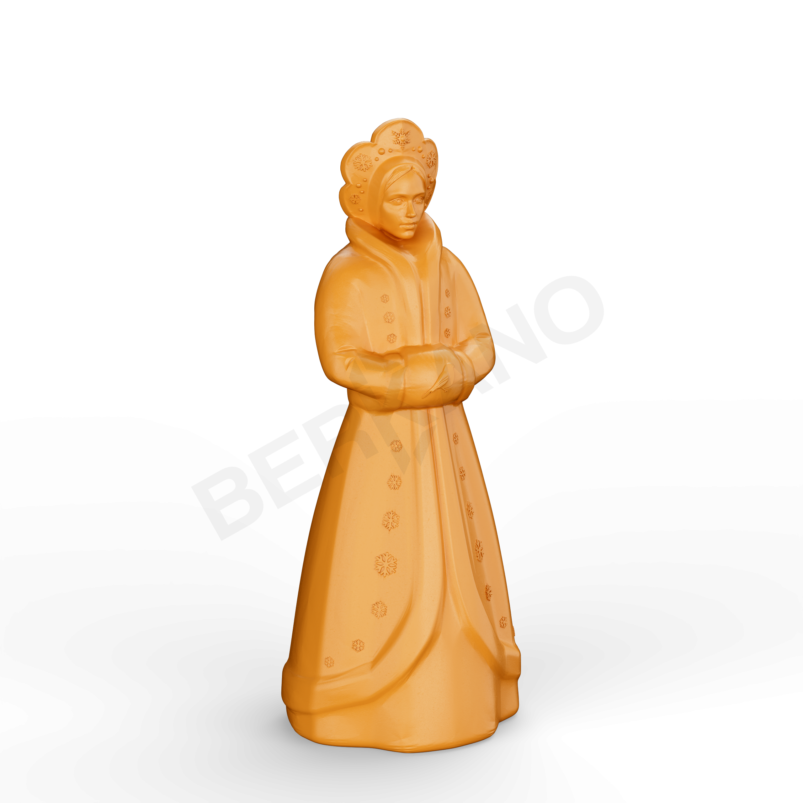 Светильник Снегурочка оранжевого цвета - фото 1