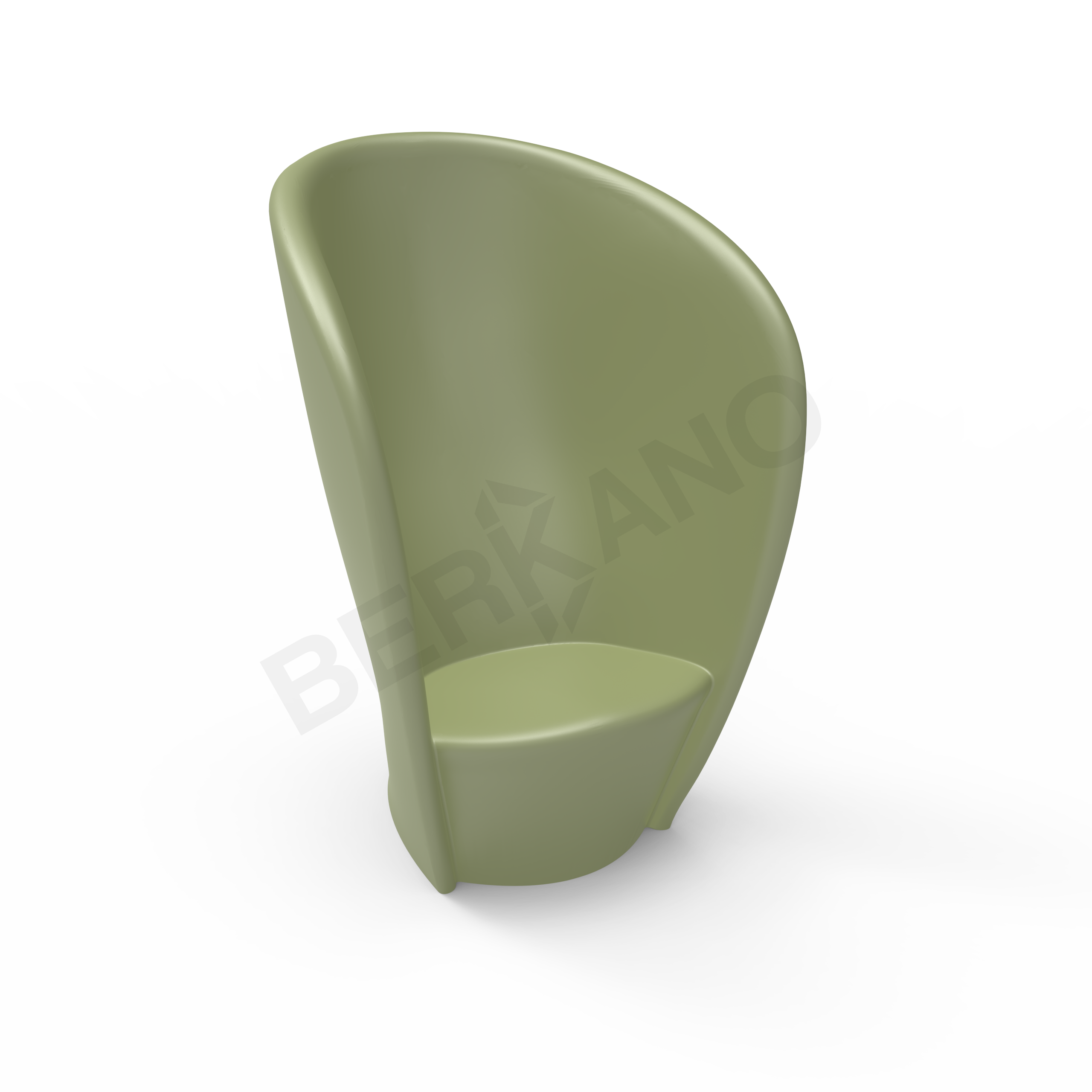 Кресло Harmony темно-зеленого цвета - фото 1