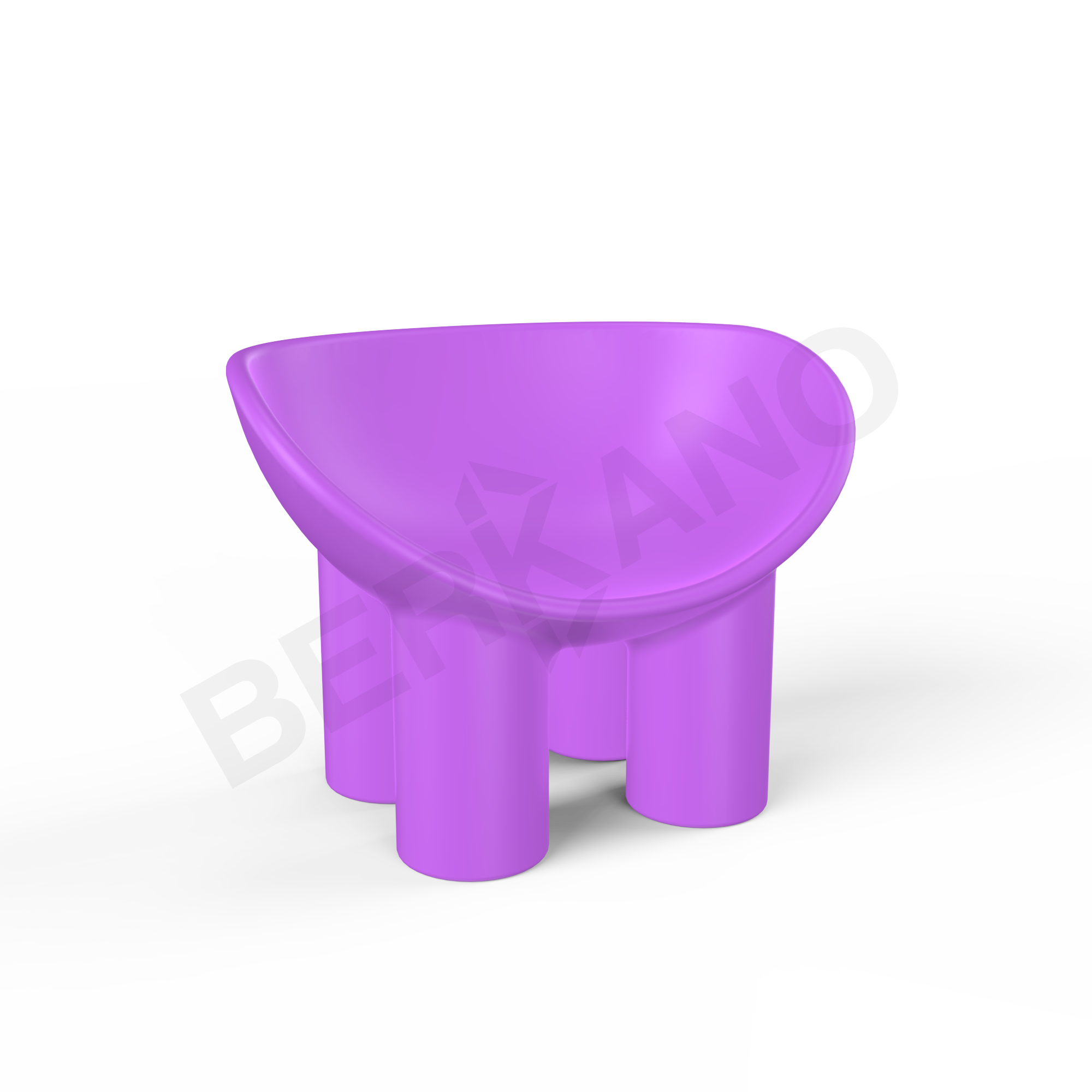 Кресло SLON Kids сиреневого цвета - фото 1