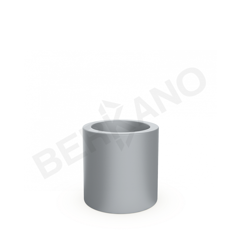 Кашпо Cilindro 50 серого цвета - фото 1