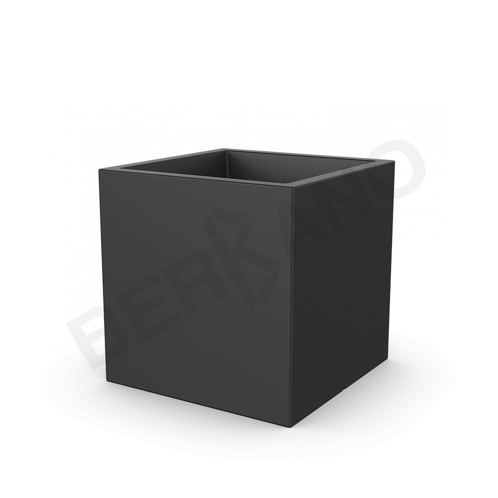 Кашпо Quarter 70 графитового цвета - фото 1