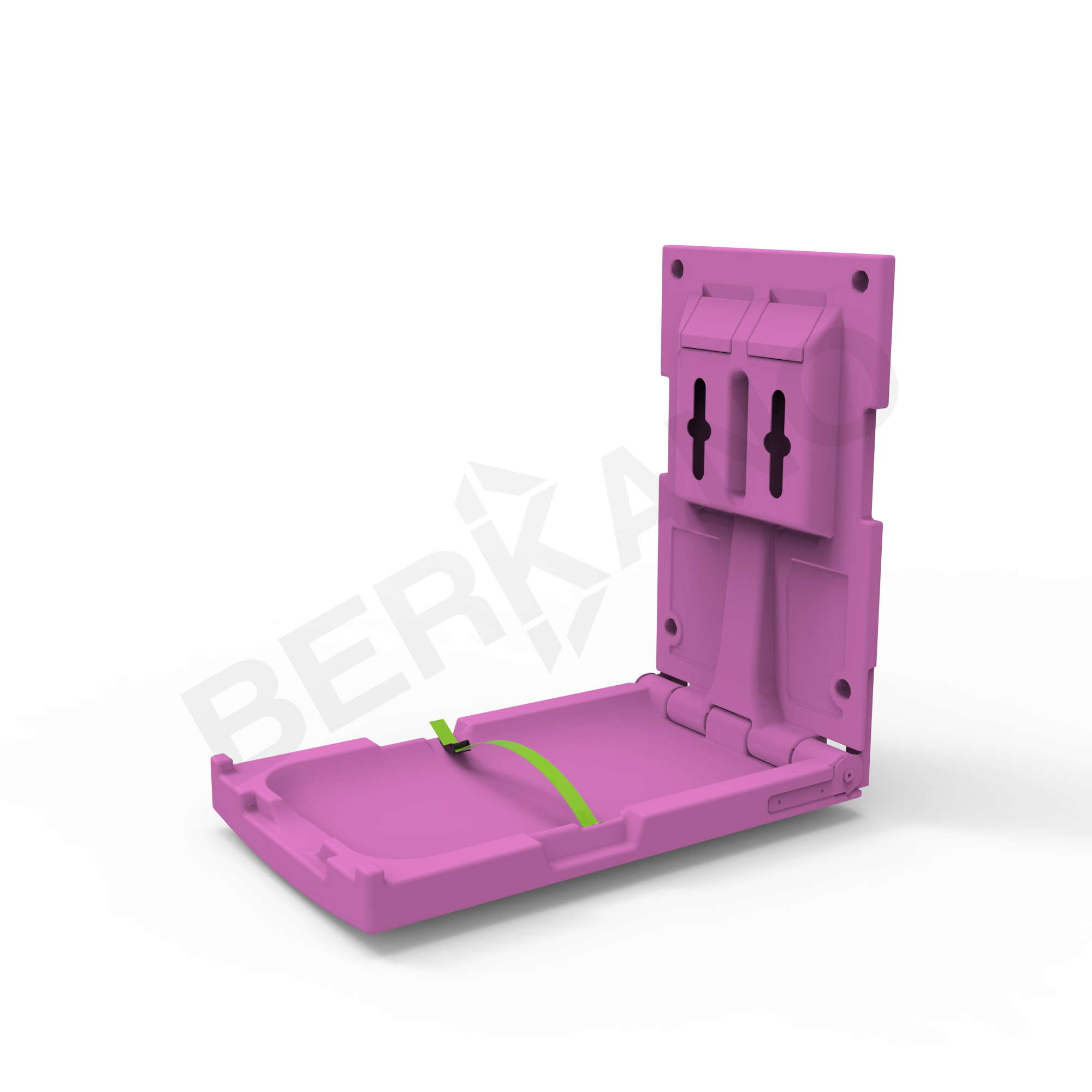 Пеленальный столик вертикальный BERKANO Kids фиолетового цвета - фото 1