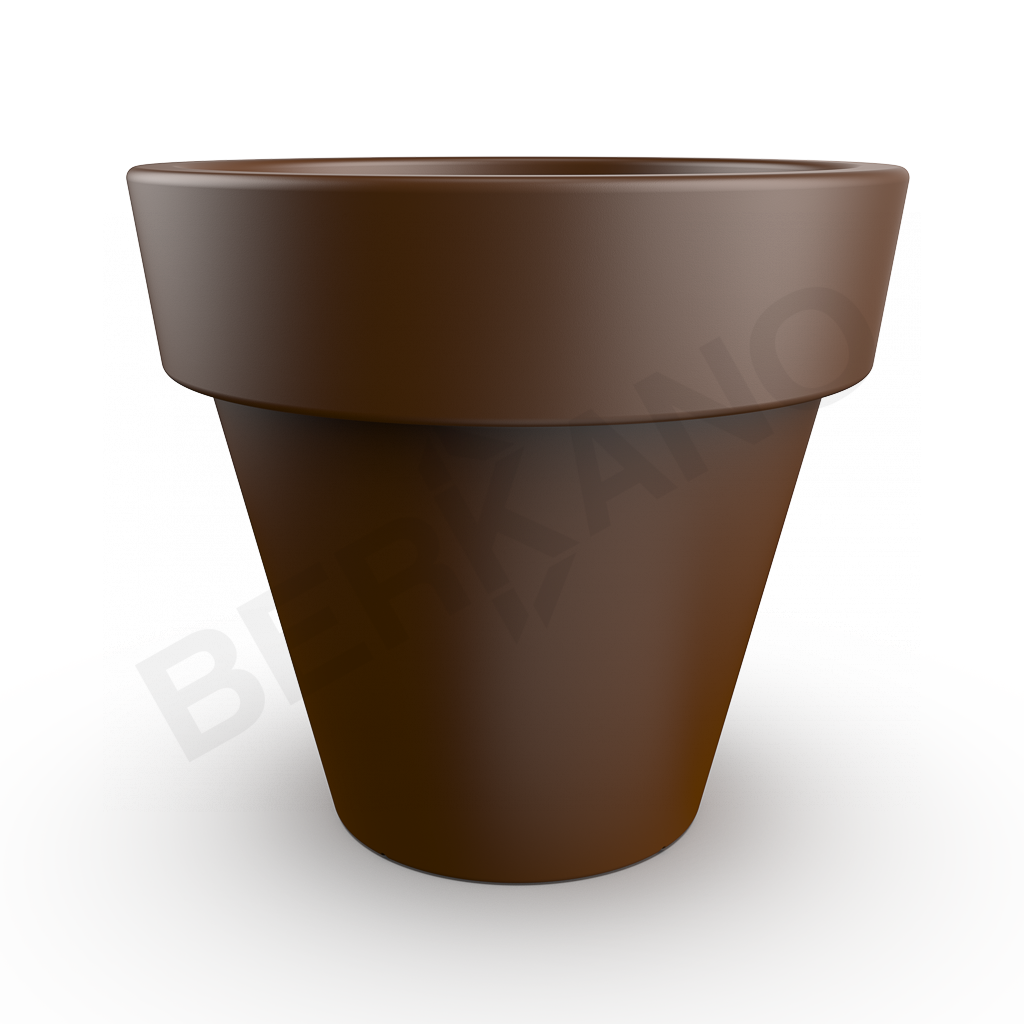 Кашпо classic 190 коричневого цвета - фото 1