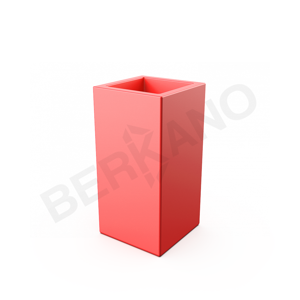 Кашпо Cubric 40*80 DB красного цвета - фото 1