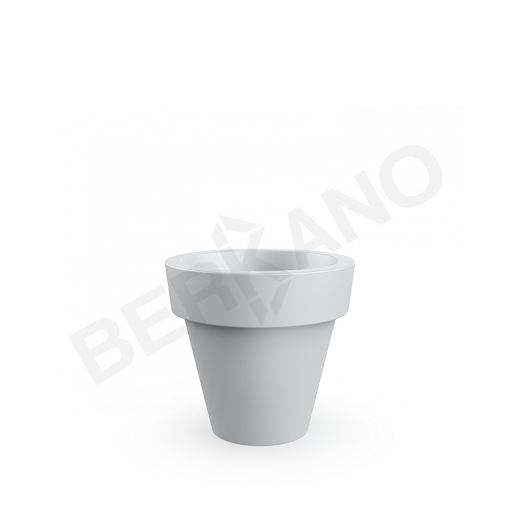 Кашпо classic 75 DB серого цвета - фото 1