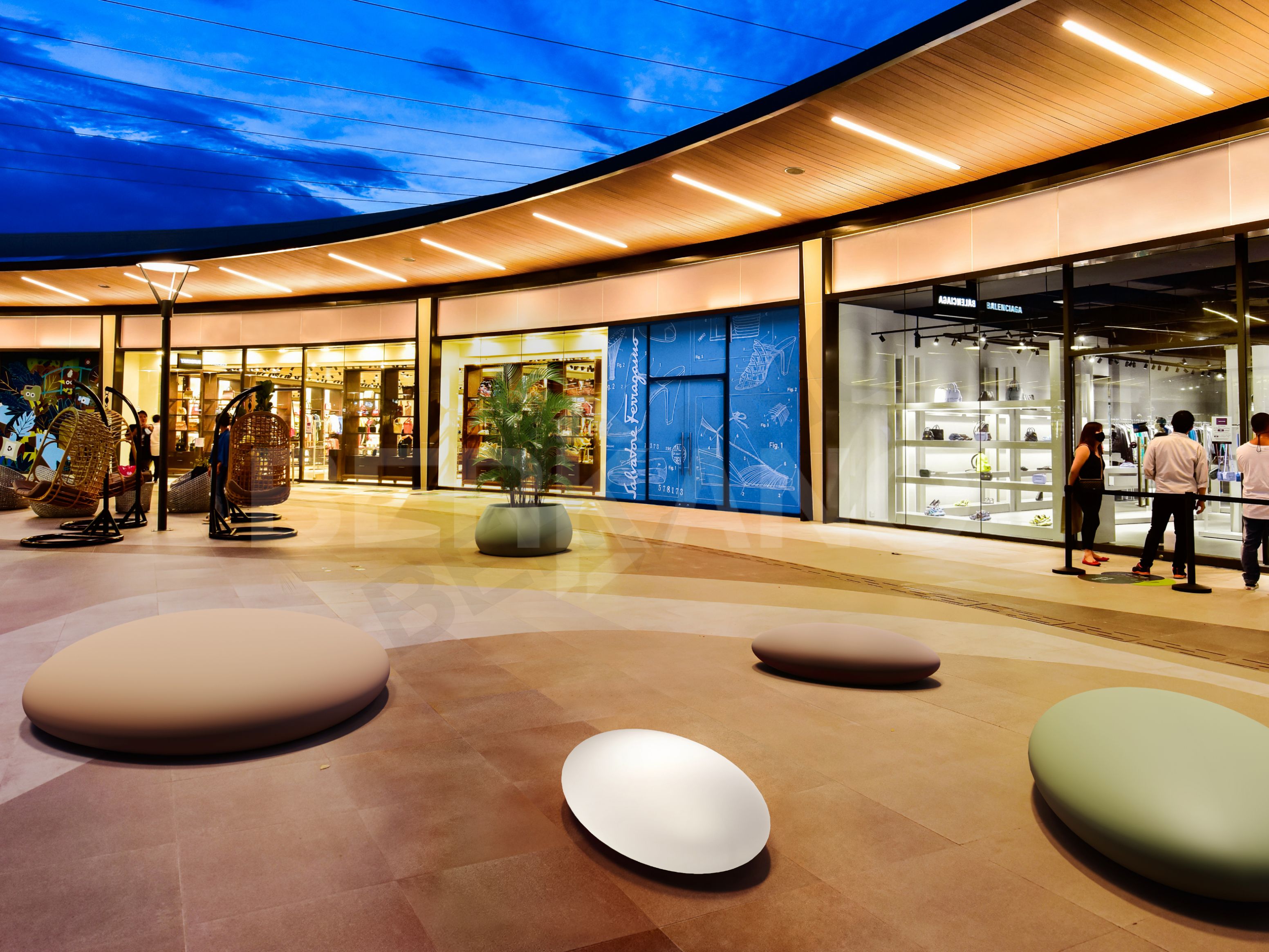 Скамейка Zen 200 бирюзового цвета - фото 2