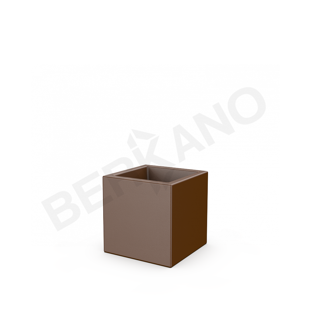 Кашпо Quarter 30 коричневого цвета - фото 1