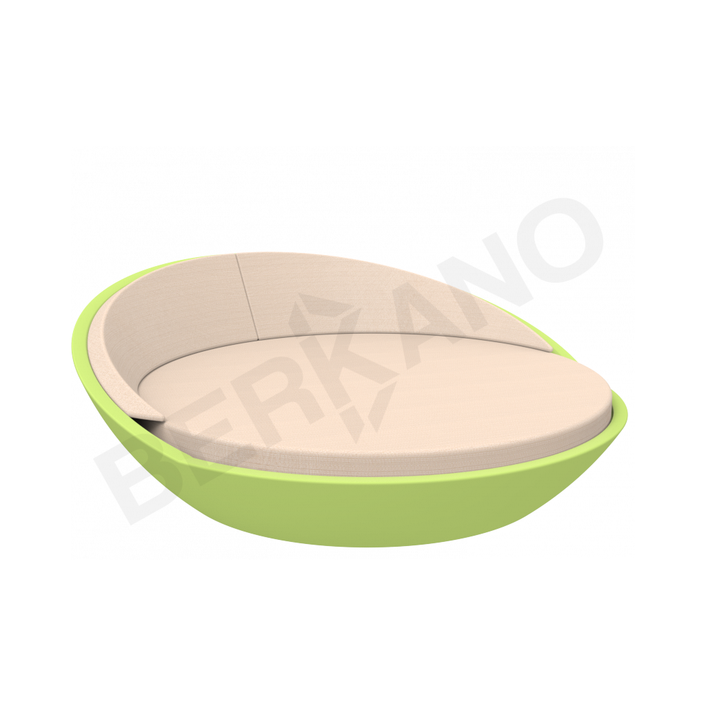 Шезлонг Riviera зеленого цвета / аксессуар Milk - фото 1