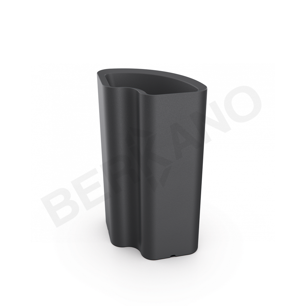 Кашпо Vittorio 80an DB графитового цвета - фото 1