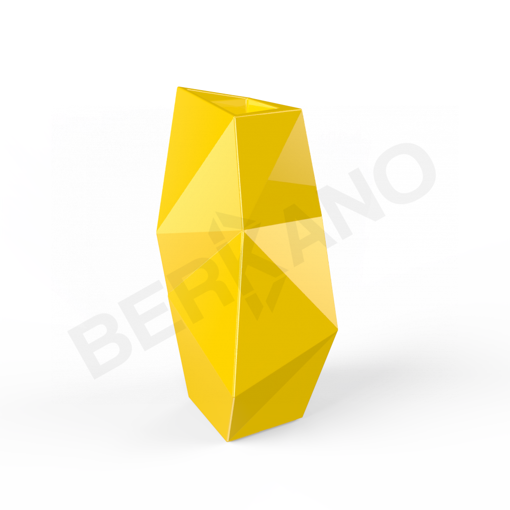 Кашпо Quaro L желтого цвета - фото 1