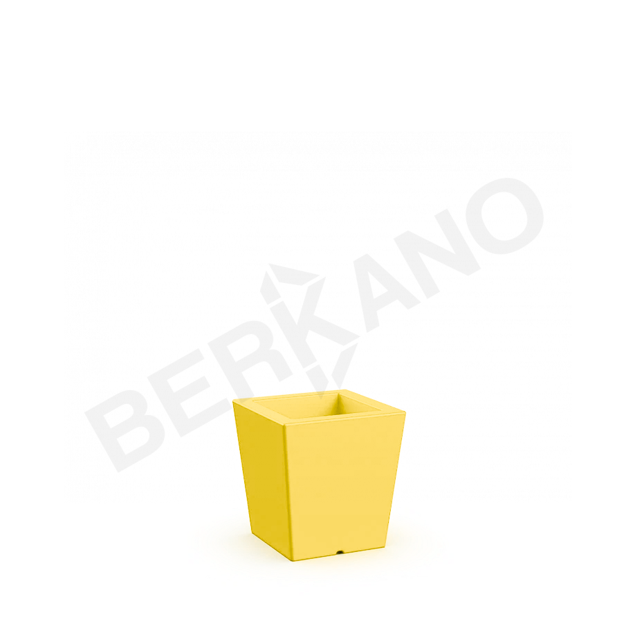 Кашпо Trapezio 42V DB желтого цвета - фото 1