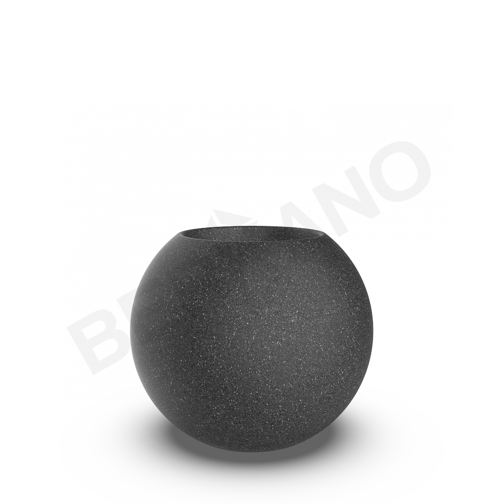 Кашпо Terra 60 цвета черный гранит - фото 1