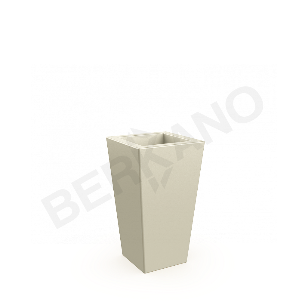 Кашпо Trapezio 70V бежевого цвета - фото 1