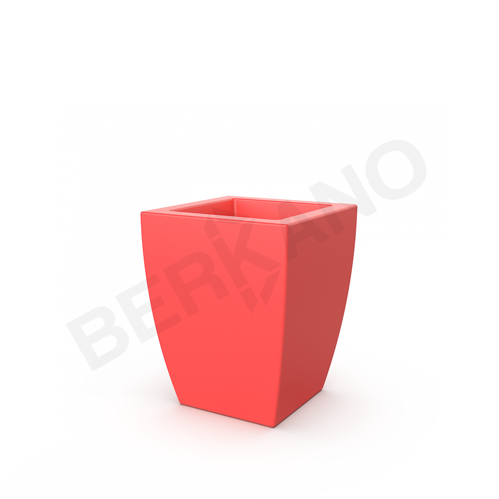 Кашпо Tenero 50 красного цвета - фото 1