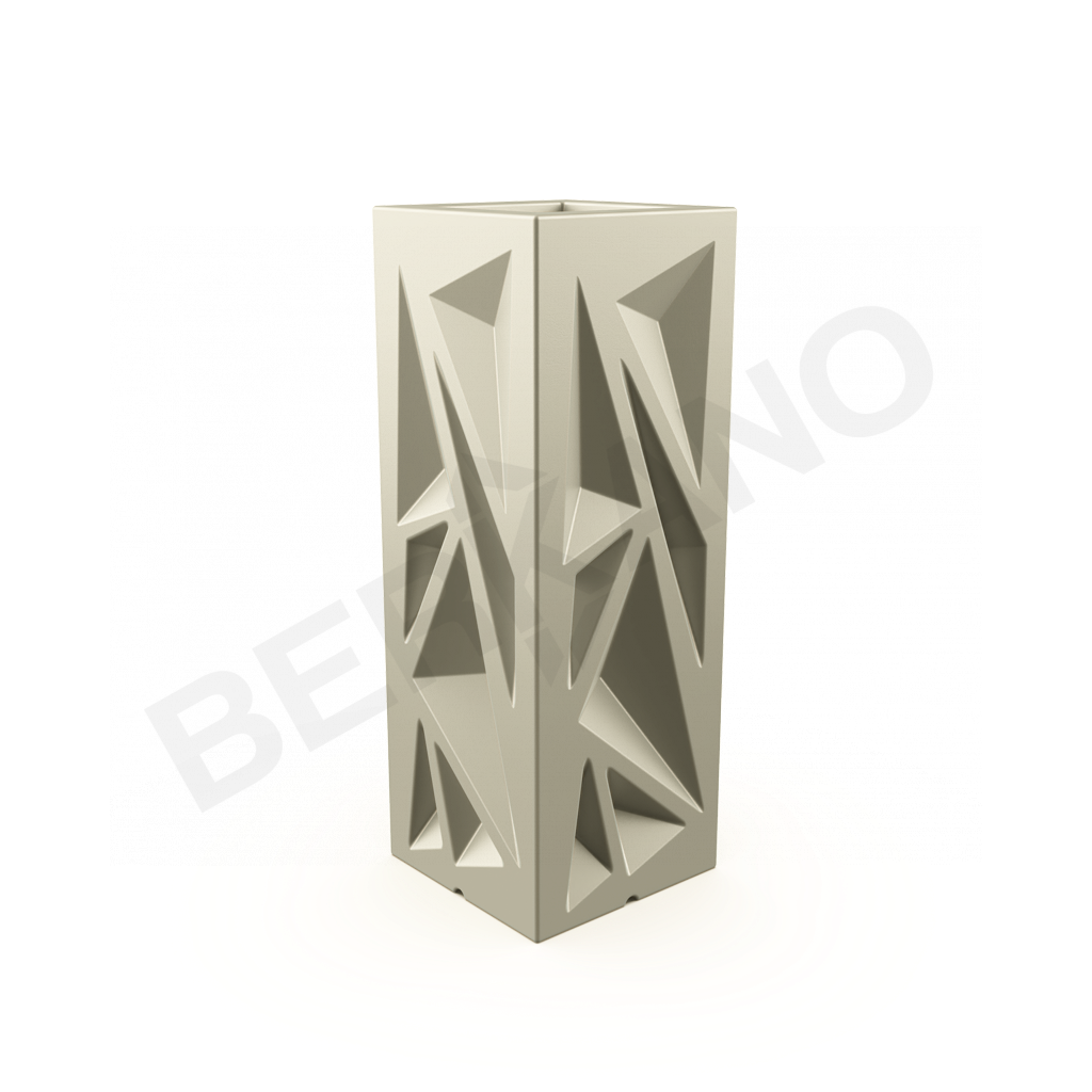 Кашпо Icelandic Vertical DB бежевого цвета - фото 1