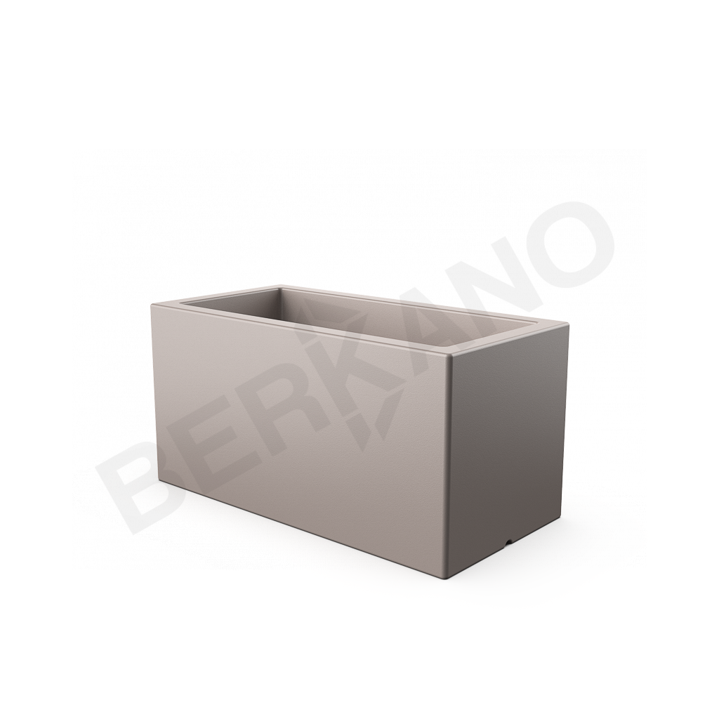 Кашпо Cubric 40*100 DB кофейного цвета - фото 1